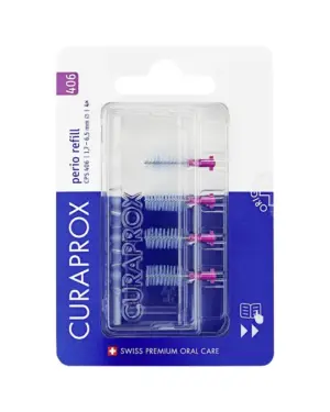 Curaprox CPS 406 Perio, refill pakiranje, 4 medzobne ščetke