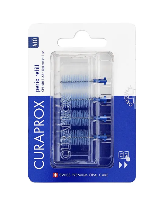 Curaprox CPS 410 Perio, refill pakiranje, 5 medzobnih ščetk Curaprox CPS 410 Perio, refill pakiranje, 5 medzobnih ščetk