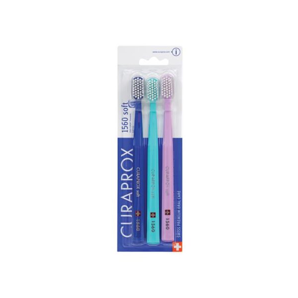 Curaprox CS 1560 Soft zobna ščetka, 3 zobne ščetke