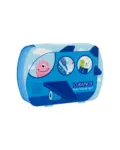 Curaprox Kids potovalni set (moder, 6–12 let): zobna ščetka, zobna pasta in 2 medzobni ščetki z držalom Curaprox Kids potovalni set (moder, 6–12 let): zobna ščetka, zobna pasta in 2 medzobni ščetki z držalom