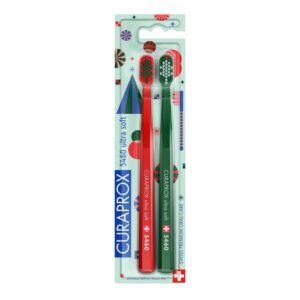 Curaprox zobna ščetka CS 5460 Ultra Soft Christmas Edition, 2 zobni ščetki