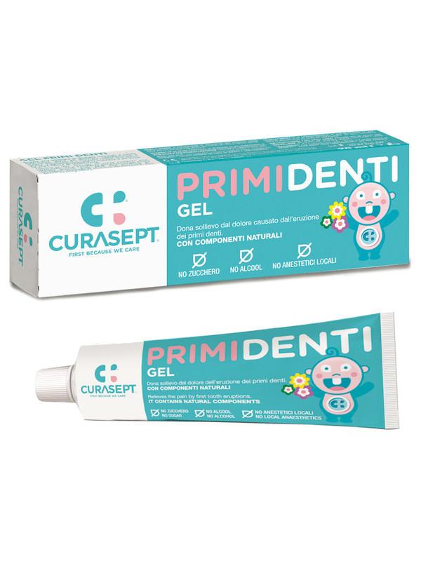 Curasept Primi Denti gel za masažo otroških dlesni ob izraščanju zobkov, 20 ml Curasept Primi Denti gel za masažo otroških dlesni ob izraščanju zobkov, 20 ml