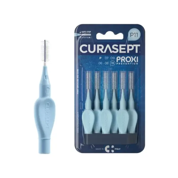 Curasept Proxi Prevention P11 medzobne ščetke – svetlo modre, 6 medzobnih ščetk