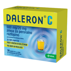 Daleron C 500 mg/20 mg zrnca za peroralno raztopino, 30 vrečk