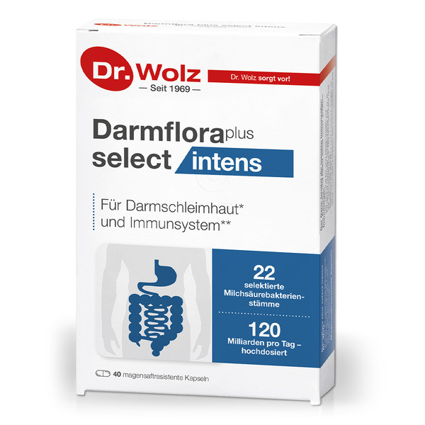 Dr. Wolz Darmflora Plus Select Intens kapsule, 40 kapsul Dr. Wolz Darmflora Plus Select Intens kapsule, 40 kapsul