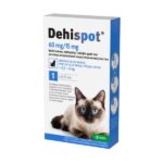 Dehispot 60 mg/15 mg kožni nanos za srednje velike mačke 2,5–5 kg, 1 kapalka