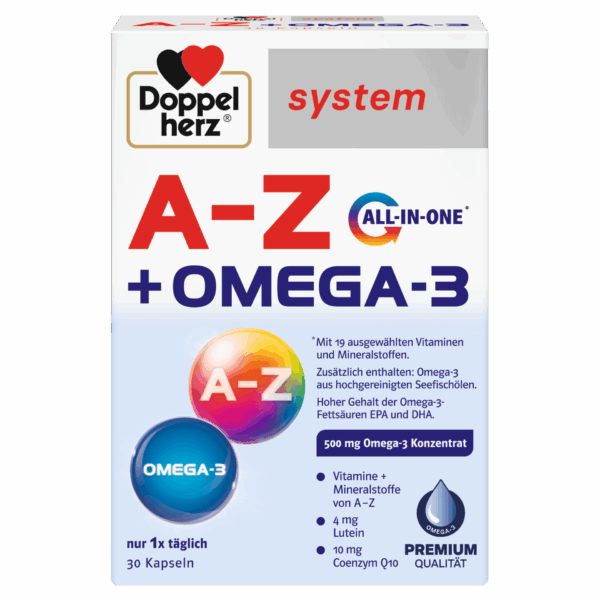Doppelherz System A-Ž + Omega-3 kapsule, 30 kapsul Doppelherz System A-Ž + Omega-3 kapsule, 30 kapsul