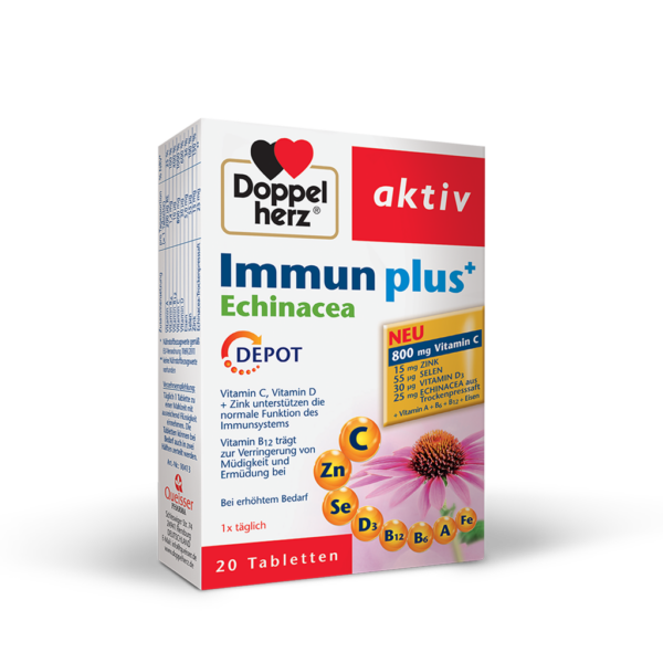 Doppelherz Aktiv Immun plus + Echinacea DEPO tablete, 20 tablet Doppelherz Aktiv Immun plus + Echinacea DEPO tablete, 20 tablet