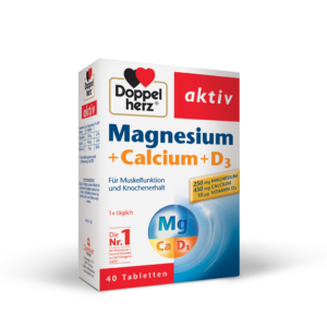 Doppelherz Aktiv Magnezij + Kalcij + D3 tablete, 40 tablet