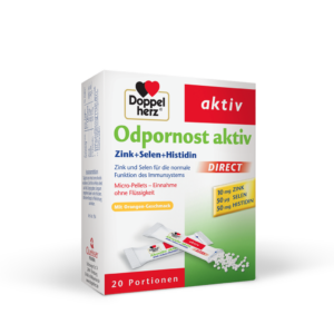 Doppelherz Aktiv Odpornost Cink + selen + histidin + vitamin C DIREKT, 20 vrečk
