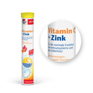 Doppelherz Aktiv Vitamin C + Cink šumeče tablete, 15 tablet
