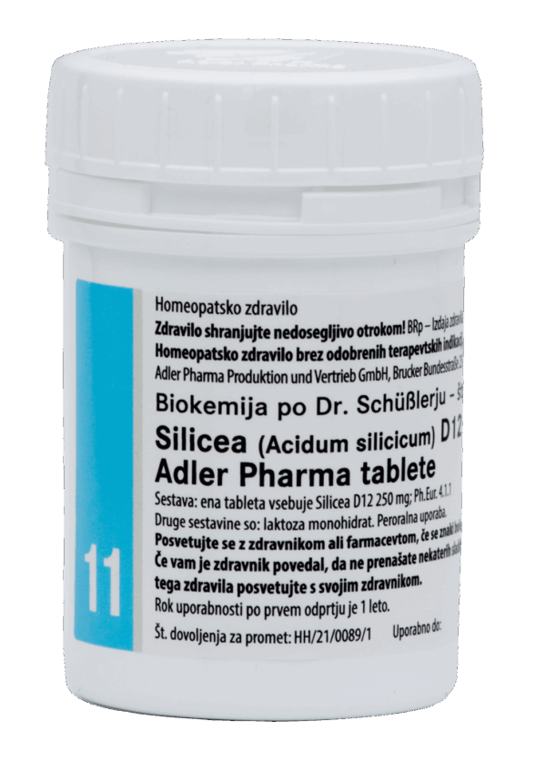 Schüsslerjeva sol št. 11 Silicea (Acidum silicicum) D12, 400 tablet Schüsslerjeva sol št. 11 Silicea (Acidum silicicum) D12, 400 tablet
