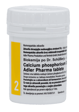 Schüsslerjeva sol št. 2 Calcium phosphoricum D6, 400 tablet