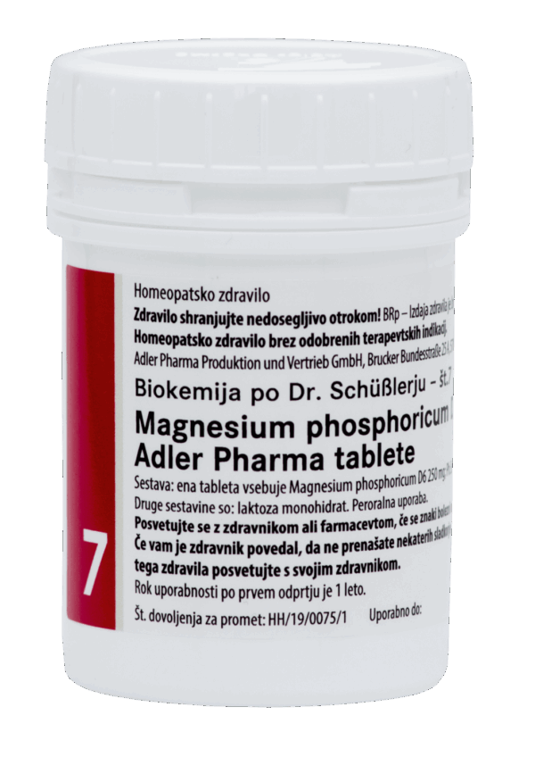 Schüsslerjeva sol št. 7 Magnesium phosphoricum D6, 400 tablet Schüsslerjeva sol št. 7 Magnesium phosphoricum D6, 400 tablet