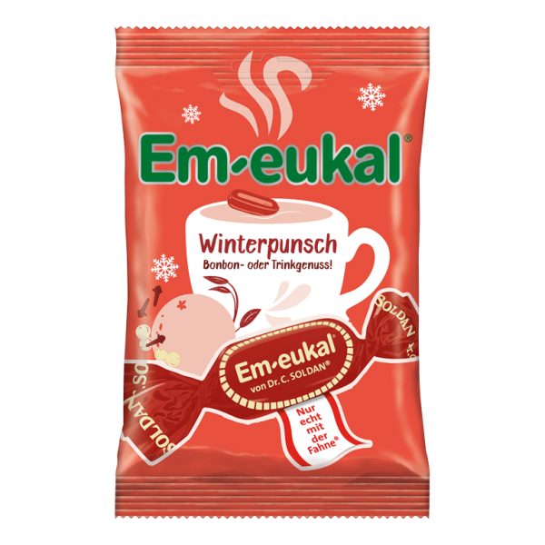 Dr. Soldan Em-eukal – zimski punč trdi bonboni, 90 g Dr. Soldan Em-eukal – zimski punč trdi bonboni, 90 g