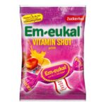 Dr. Soldan Em-Eukal Vitamin Shot trdi polnjeni bonboni brez sladkorja, 75 g