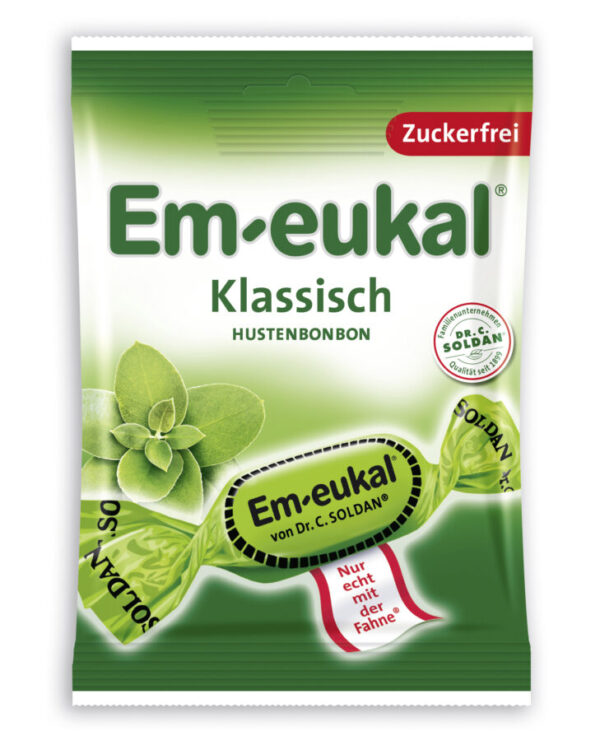 Dr. Soldan Em-eukal – klasik trdi bonboni brez sladkorja, 75 g Dr. Soldan Em-eukal – klasik trdi bonboni brez sladkorja, 75 g