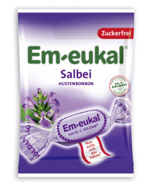 Dr. Soldan Em-eukal – žajbelj trdi bonboni brez sladkorja, 75 g