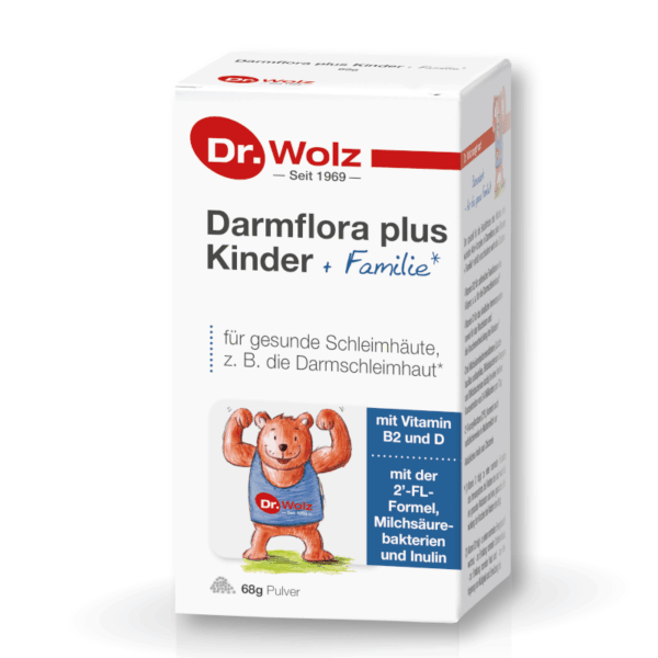 Dr. Wolz Darmflora plus Kinder + Familie prašek za otroke in odrasle, 68 g Dr. Wolz Darmflora plus Kinder + Familie prašek za otroke in odrasle, 68 g