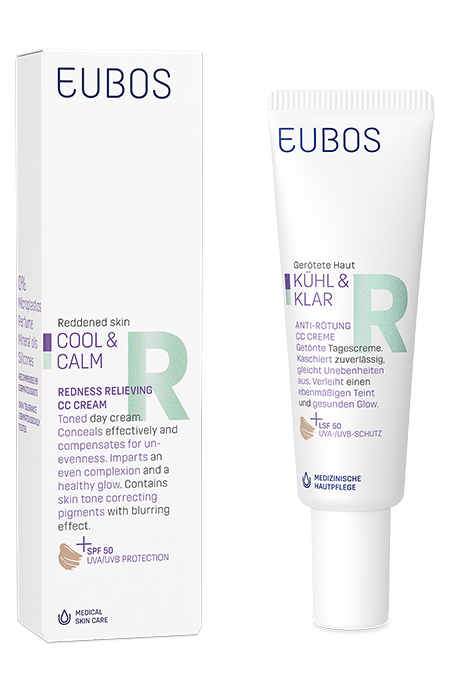 Eubos Cool&Calm CC krema za nego kože nagnjene k rdečici ZF50, 30 ml Eubos Cool&Calm CC krema za nego kože nagnjene k rdečici ZF50, 30 ml