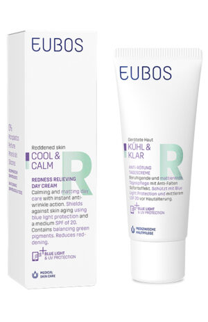 Eubos Cool&Calm dnevna krema za nego kože nagnjene k rdečici ZF20, 40 ml