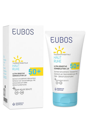 Eubos Haut Ruhe Ultra Sensitive losjon za zaščito pred soncem ZF50+, 150 ml