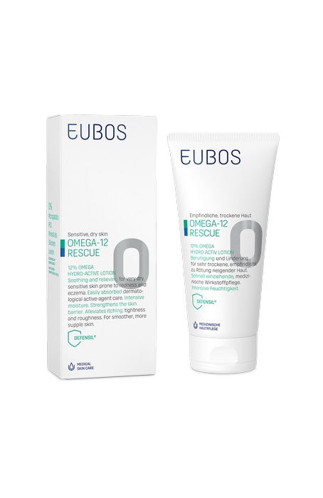 Eubos Omega-12 Rescue Hydro Activ Pomirjujoč losjon za telo, 200 ml Eubos Omega-12 Rescue Hydro Activ Pomirjujoč losjon za telo, 200 ml