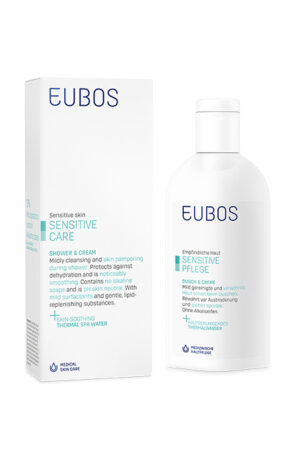 Eubos Sensitive Care Gel za prhanje in krema 2v1, 200 ml