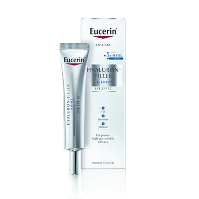 Eucerin Hyaluron-Filler + 3x Effect krema za okrog oči ZF 15, 15 ml Eucerin Hyaluron-Filler + 3x Effect krema za okrog oči ZF 15, 15 ml