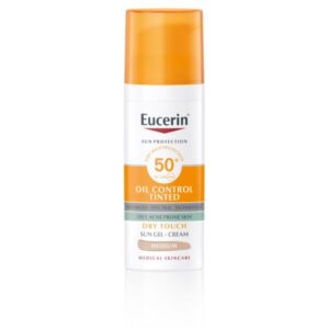 Eucerin Sun Oil Control Dry Touch obarvan kremni gel za zaščito obraza pred soncem ZF 50+ medium, 50 ml Eucerin Sun Oil Control Dry Touch obarvan kremni gel za zaščito obraza pred soncem ZF 50+ medium, 50 ml