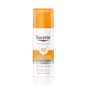 Eucerin Sun Photoaging Control obarvan kremni gel za zaščito obraza pred soncem ZF 50+ light, 50 ml Eucerin Sun Photoaging Control obarvan kremni gel za zaščito obraza pred soncem ZF 50+ light, 50 ml