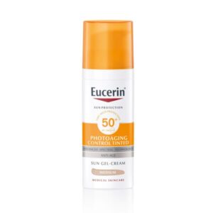 Eucerin Sun Photoaging Control obarvan kremni gel za zaščito obraza pred soncem ZF 50+ medium, 50 ml Eucerin Sun Photoaging Control obarvan kremni gel za zaščito obraza pred soncem ZF 50+ medium, 50 ml