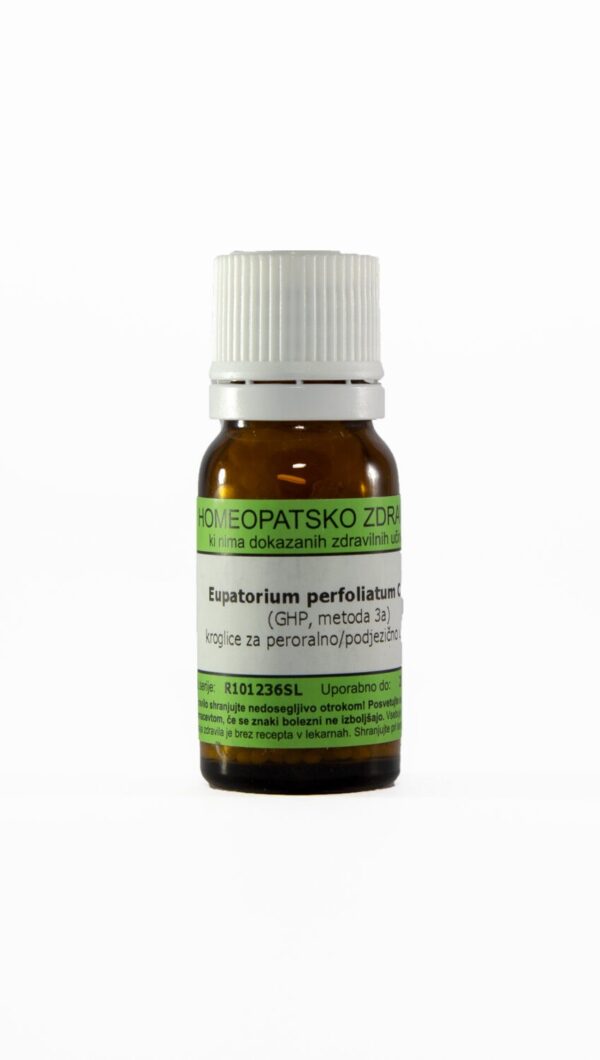 Eupatorium perfoliatum C12 homeopatske kroglice, 10 g Eupatorium perfoliatum C12 homeopatske kroglice, 10 g