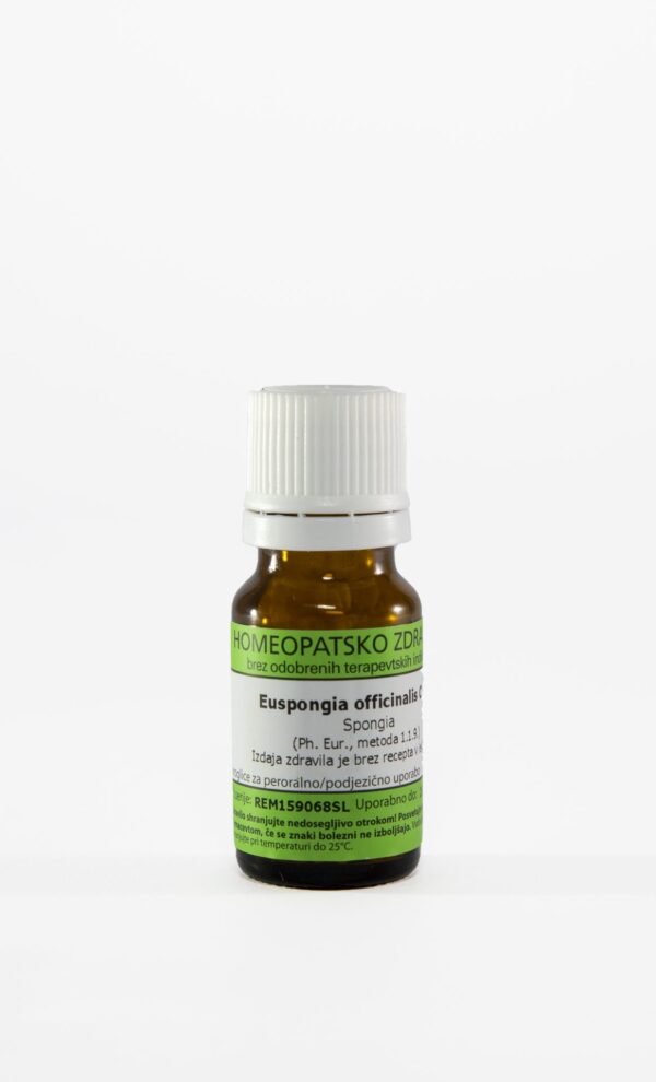 Euspongia officinalis homeopatske kroglice C12, 1 g Euspongia officinalis homeopatske kroglice C12, 1 g