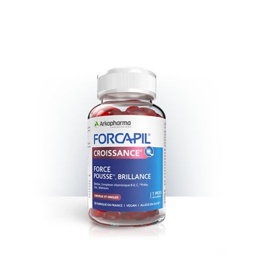 Forcapil Croissance gumijasti bonboni, 60 bonbonov Forcapil Croissance gumijasti bonboni, 60 bonbonov