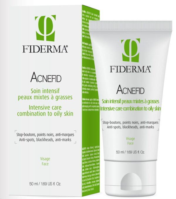 Fiderma Acnefid intenzivna nega za mešano do mastno kožo na obrazu, 50 ml
