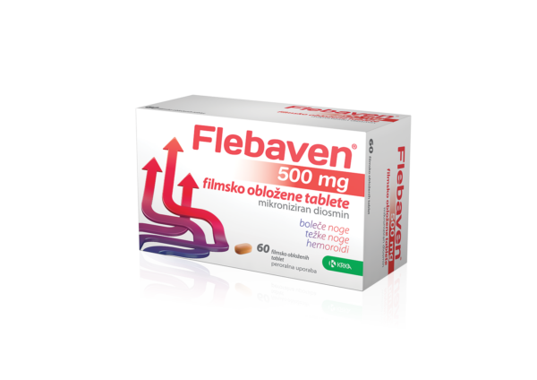 Flebaven 500 mg filmsko obložene tablete, 60 tablet Flebaven 500 mg filmsko obložene tablete, 60 tablet