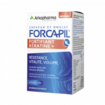 Forcapil Kératine+ za poškodovane lase in krhke nohte (60 kapsul) + masažni pripomoček za lasišče