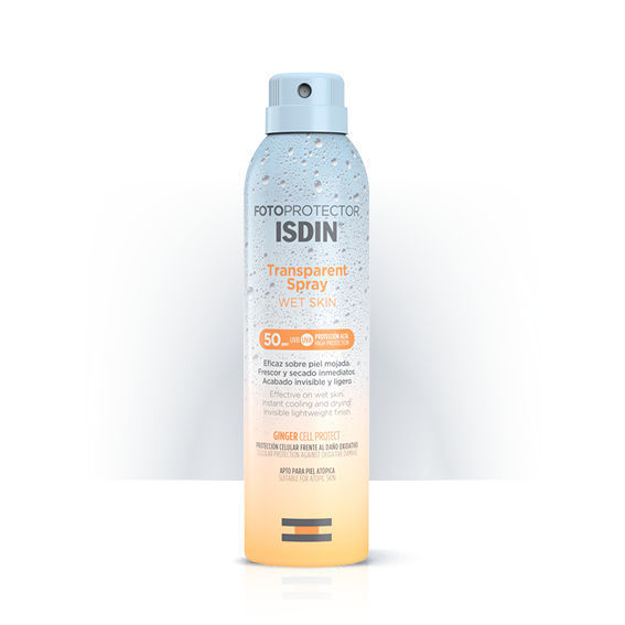 ISDIN Fotoprotector Transparent Spray Wet Skin prozoren sprej za telo ZF50, 250 ml ISDIN Fotoprotector Transparent Spray Wet Skin prozoren sprej za telo ZF50, 250 ml