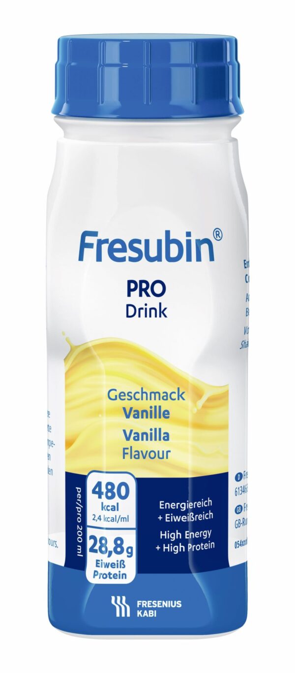 Fresubin PRO DRINK - okus vanilja, 4 x 200 ml