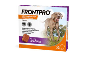Frontpro 136 mg žvečljive tablete za pse 25–50 kg, 3 tablete Frontpro 136 mg žvečljive tablete za pse 25–50 kg, 3 tablete