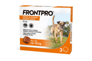 Frontpro 28 mg žvečljive tablete za pse 4–10 kg, 3 tablete Frontpro 28 mg žvečljive tablete za pse 4–10 kg, 3 tablete