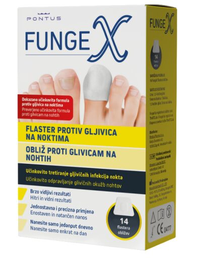 FungeX obliž proti glivicam na nohtih, 14 obližev FungeX obliž proti glivicam na nohtih, 14 obližev