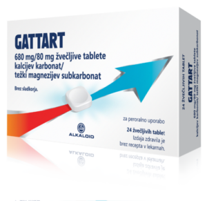 Gattart 680 mg/80 mg žvečljive tablete, 24 tablet