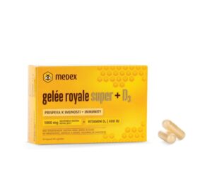 Medex Gelée Royale Super matični mleček in vitamin D, 30 kapsul