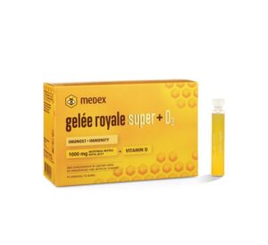 Medex Gelée Royale Super matični mleček in vitamin D, 10 stekleničk po 9 ml