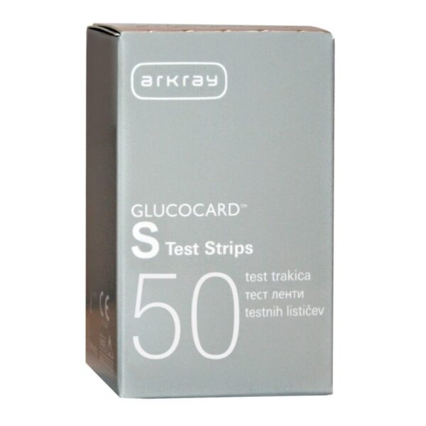 Glucocard S sensor testni lističi za glukozo, 50 lističev