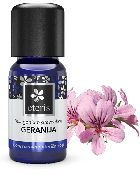 Eteris Geranija eterično olje, 10 ml Eteris Geranija eterično olje, 10 ml