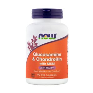 NOW Glukozamin & hondroitin z MSM 760 mg, 90 kapsul