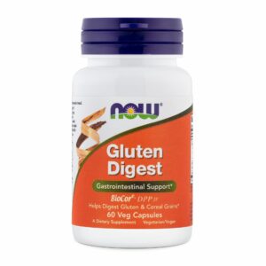NOW Gluten Digest encimi za prebavo glutena, 60 kapsul